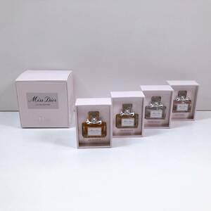 151【中古】Miss Dior LA COLLECTION ミス ディオール ミニチュアコフレ 5ml×4 レディース フレグランス 香水 箱付き ほぼ未使用 現状品