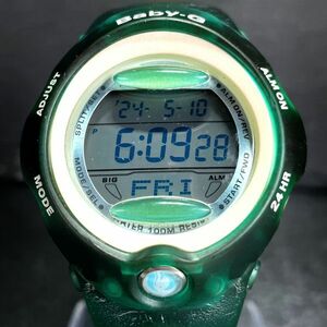 CASIO カシオ Baby-G ベビージー BG-163 腕時計 デジタル クオーツ ラバーベルト 多機能 ICERC イルカクジラ 新品電池交換済み 動作確認済