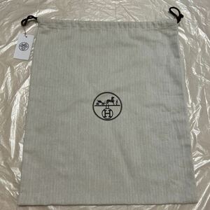 現行品　エルメス　保存袋 44×37 巾着袋 B10 ヘリンボーン 布袋 袋 HERMES バーキン25