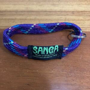 未使用品 SANGA キーホルダー made in USA from reclaimed climbing rope サンガ クライミング ボルダリング アクセサリー 2000年代前半製