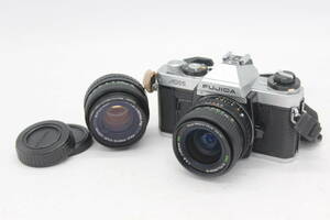 【返品保証】 フジカ FUJICA AX-1 EBC X-FUJINON-W 28mm F3.5 DM 50mm F1.9 ボディレンズセット s7696