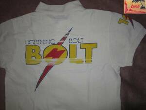超レア！ TMT 10th Lightning Bolt 10周年 ライトニングボルト コラボ ダメージ加工 ポロシャツ XS