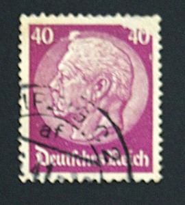 ドイツ切手【使用済】普通切手・ヒンデンブルク大統領シリーズ：40pf