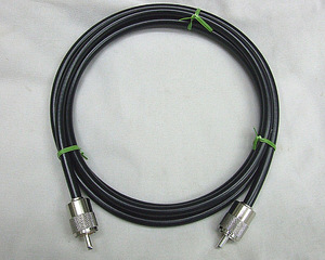 同軸ケーブル　　5D-FB　 4.5m　MP-MP　コネクタ付。　