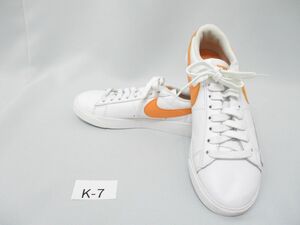 K-7 ナイキNIKE■ブレーザーローBLAZER LOW スニーカー 23cm/US6 白/オレンジ■シューズ/AV9370-103/ホワイト/長期保管品