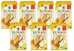 江崎グリコ SUNAO(スナオ) クリームサンド レモン&バニラ 6枚×7個 1枚あたり糖質4.5g