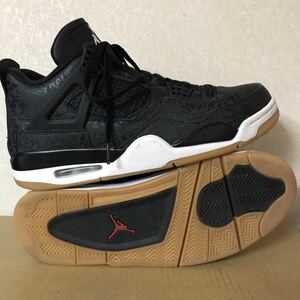 JORDAN 4 RETRO LASER BLACK GUN size-28.5cm 中古(超美品) 箱無し 送料無料 NCNR