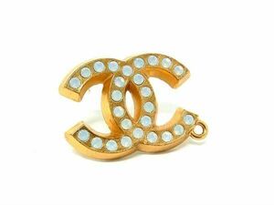 1円 ■極美品■ CHANEL シャネル ココマーク 02P カラーストーン ピンブローチ ピンバッジ アクセサリー レディース ゴールド系FC0815