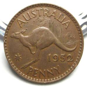オーストラリア　1ペニー　1952年　31.02mm　9.48g