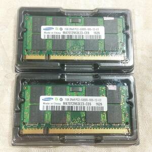 新品 SANSUNG サムスン ノートPC用メモリ PC2-5300S DDR2-667MHz 1GB×2枚セット 計2GB CL5 SO-DIMM 送料無料