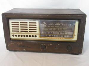 【即決価格】GENERAL SUPER RADIO 真空管ラジオ TYPE 7S-2（動作不可 ジャンク品）ビンテージ　修理/部品取り/インテリアに