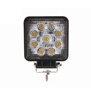 A LED ワークライト 作業灯 角型27W 高輝度 LED9個 12-24V兼用/路肩灯 ホイール灯 バックランプ 船 照明 船舶 集魚灯