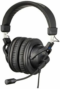 audio-technica ヘッドセット テレワーク/在宅勤務/実況 ブラック ATH-770X(中古品)