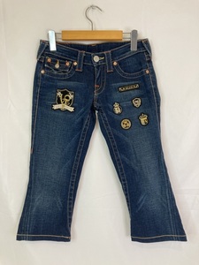 TRUE RELIGION トゥルーレリジョン　JOEY デニムパンツ ジーンズ　ワッペン付　レディース W26