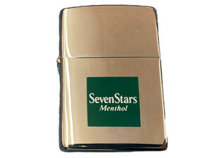 懸賞品 非売品 タバコ 煙草 zippo (ジッポー) Seven Stars Menthol セブンスター メンソール 2002年製 オイルライター シルバー/004 ストア