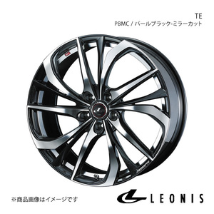 LEONIS/TE RVR GA3W/GA4W 16/17インチ車 アルミホイール1本【19×8.0J 5-114.3 INSET50 PBMC(パールブラック/ミラーカット)】0038792