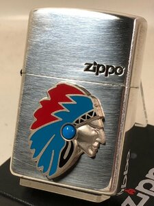 Zippo Native インディアンメタル/ ネイティブアメリカン 銀いぶし/新品
