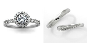 婚約指輪 安い 結婚指輪 セットリング ダイヤモンド プラチナ 0.4カラット 鑑定書付 0.404ct Eカラー VS1クラス 3EXカット H&C CGL