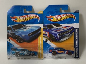 ☆Hot Wheels【DODGE CHALLENGER 2台セット】MOPAR/モパー/チャレンジャー/Hemi/CHRYSLER/PLYMOUTH/ホットウィール 1/64（未開封）☆