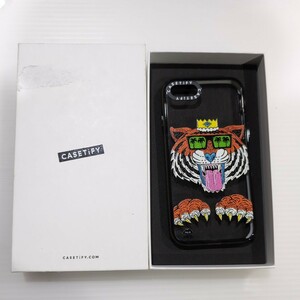 603p0337@CASETiFY インパクトケース iPhone SE (2020/2022) and iPhone 8/7 - King Louis the Tiger Phone Case by Mulga クリアブラック