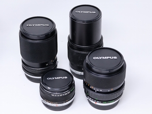 在庫整理 OLYMPUS ZUIKO レンズ4本 / 50mm F1.8 , 35-70mm F4 , 35-105mm F3.5-4.5 , 200mm F5 / OM-SYSTEM オリンパス 現状渡し