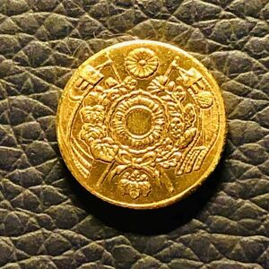 日本古銭 旧一円金貨 1圓 明治九年 明治9年 後期 跳明 古銭 小型金貨