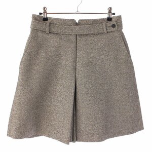 【クリスチャンディオール】Christian Dior　19AW ラメ ショートパンツ キュロット 941P33A9042 シルバー 38 【中古】【正規品保証】200364