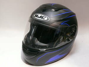 HJC ウルトロン ジェットヘルメット CL-ST Mサイズ フルフェイス ブラック×ブルー ULTRON