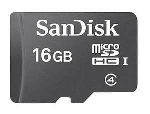 送料無料 SanDisk マイクロSD 16GB SDSDQM-016G-B35