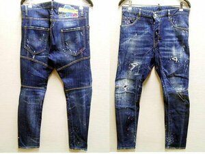 即決[48]DSQUARED2 19SS TIDY BIKER JEAN S74LB0542 ストレッチ デニム スリム バイカー パンツ■6542