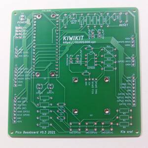 Raspberry Pi Pico ベースボード 基板 実験 研究 開発 テスト SSD1306 OLED LCD EEPROM I2C SDカード ラズベリー パイ ピコ RP2040 eam8o