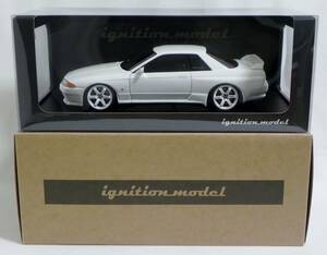 IG 1/18 日産 スカイライン GT-R ニスモ BNR32 ホワイト RAYS TE37 18inc ホイールカスタム Nissan Skyline GT-R NISMO (BNR32) White