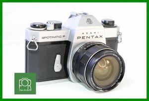 【同梱歓迎】【動作保証・点検済】良品■PENTAX SPOTMATIC F ボディ+Super-Takumar 28mm F3.5 M42■シャッター全速・露出計完動■AD413