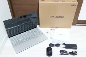 最新 Windows11!! office 2021 早い者勝ち ★極美品★ FUJITSU 富士通 LIFEBOOK AH53/E2 FMVA53E2G i7 10510 8GB SSD 512GB ゴールド♪