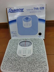 ◎USED美品　『タニタ：ヘルスメーター』RAINBOW　BATHROOM SCALE THA-528/ストーンホワイト