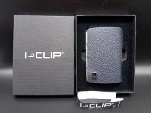 【箱付き】I-Clip クレジットカードケース(牛革) マネークリップ IC-CAL/BL ネイビー 紺