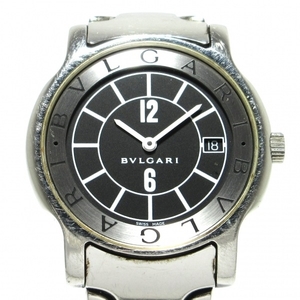 BVLGARI(ブルガリ) 腕時計 ST35S メンズ 黒×シルバー