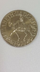 1977年エリザベス二世女王陛下　御在位25周年 コイン