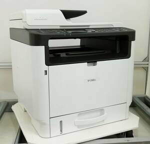 【印刷枚数:82枚】RICOH A4 モノクロ レーザープリンター 複合機 SP 2300SFL コピー/スキャナ/プリンタ ADF有 即日発送 【H24040317】