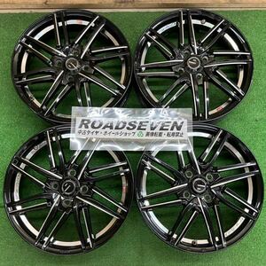 ★Wedsレオニス グレイラ16インチ★16×5J+45/100/4H★中古ジャンク品2本外側リム歪み傷有りジャンク★4本SET送料無料★