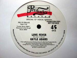 □試聴□Gayle Adams - Love Fever/Francois K/US Promo□