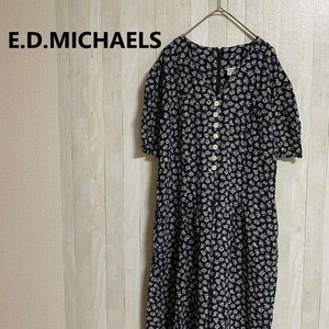 E.D MICHAELS★花柄 ビンテージ ワンピース MADE IN AMERICA　12-6