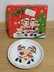 即決！送料￥510　非売品　不二家FUJIYA ペコちゃんクリスマスプレート2016 ケーキ皿 食器