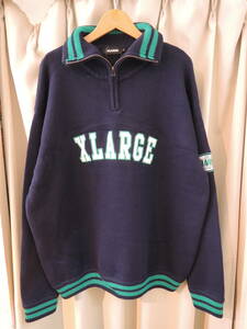 X-LARGE XLARGE エクストララージ ARCH LOGO HALF ZIP PULLOVER KNIT ネイビー Lサイズ 2023最新人気商品 