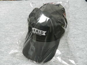 レイドジャパン　RAID JAPAN キャップ　　帽子　　フリーサイズ　女性にも　　金森隆志　　カナモ　　ブラック　　黒　RJPN 