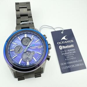 未使用品 CASIO カシオ OCEANUS オシアナス 電波ソーラー ブルー OCW-T4000AWB-2AJF メンズ 腕時計