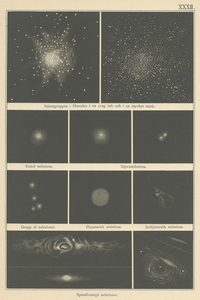 ☆アンティーク天文図版 天体観測 宇宙 星座図 天文古書 リトグラフ ドイツ1892年頃☆3