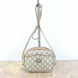 OLD GUCCI PLUS GG PATTERNED MINI SHOULDER BAG MADE IN ITALY/オールドグッチプラスGG柄ミニショルダーバッグ