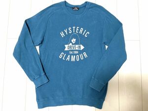 定価¥24,200円 HYSTERIC GLAMOUR ヒステリックグラマー DRIVE IN スウェット ワッフル ヒスガール トレーナー　ニット NO321045