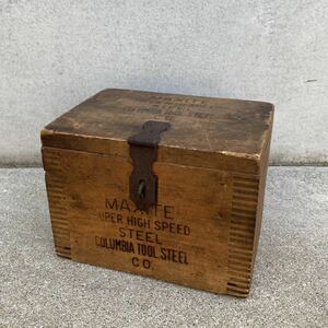 ヴィンテージ アンティーク 木箱 ウッドボックス アメリカ / インダストリアル ケース クレートボックス パーツボックス 小物入れ 収納 USA